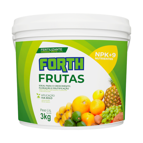 Forth Frutas Fertilizante para Frutíferas 3 kg - Crescimento, Floração e Frutificação