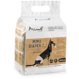 Fralda Higiênica Descartável Mimo Diaper para Cães Machos