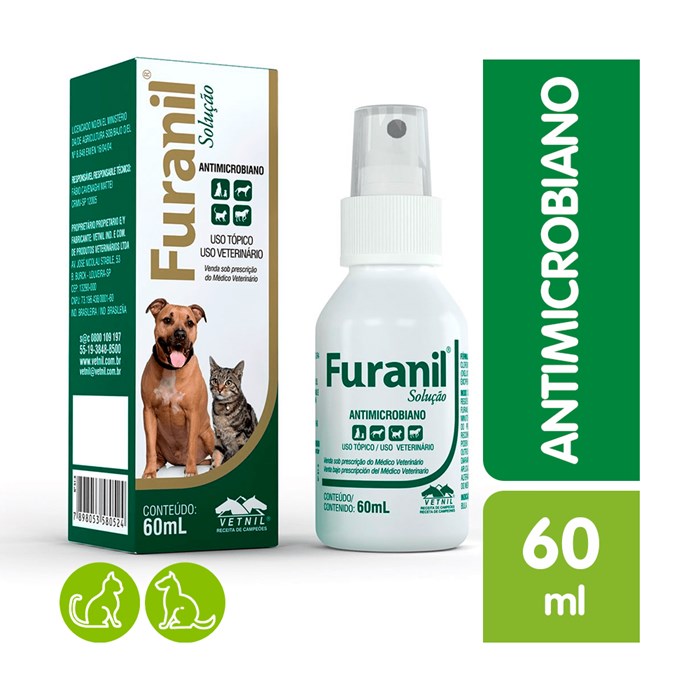 Furanil Solução Vetnil para Cães e Gatos Spray 60ml