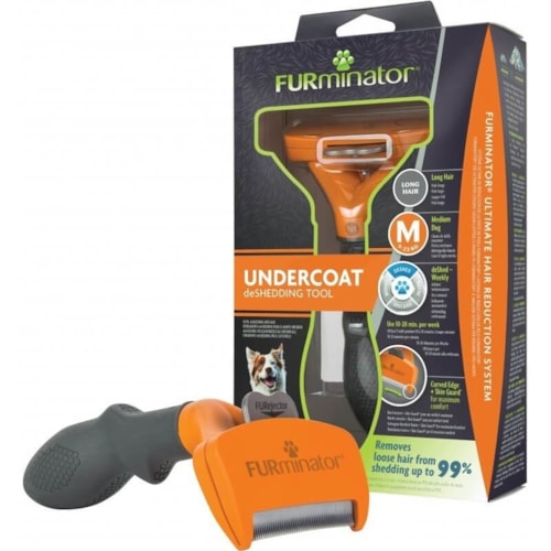 Furminator Dog para Cães Médios com Pelos Longos