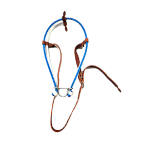 Gamarra para Cavalo de Couro e Peia Dupla Azul e Branco Speed Horse 2794