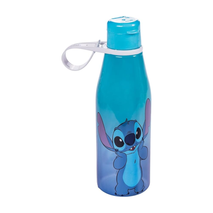 Garrafa Plástica Millenium Abre Fácil Stitch Azul 530ml