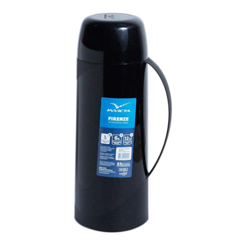 Garrafa Térmica Firenze Preto 1L Invicta 101800010105