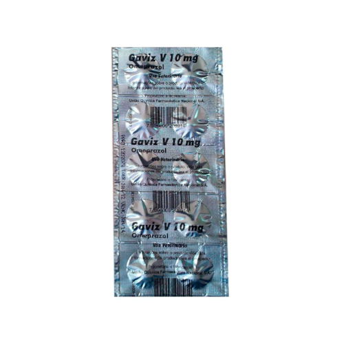 Gaviz V Omeprazol Antiácido Agener Cães e gatos 10 mg 10 Comprimidos