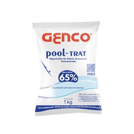 Genco Hipoclorito de Cálcio Pool-Trat Purificador de Água 65% Cloro Ativo 1,0kg