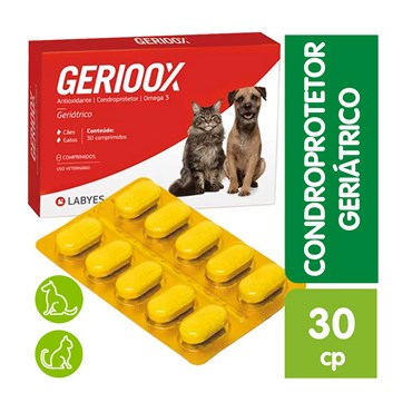 Gerioox Labyes Antioxidante Condroprotetor para Cães e Gatos 30cp
