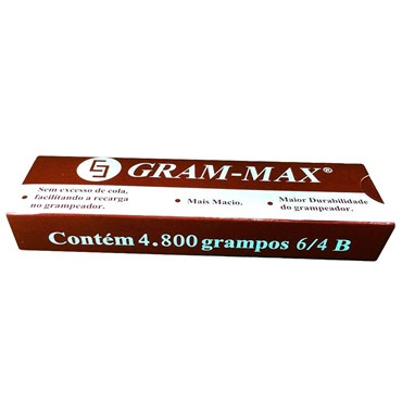 Grampo Alceador 4.800 grampos 6/4B GRAM-MAX