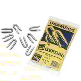 Grampo para Cerca Polido Gerdau 1X9 1kg