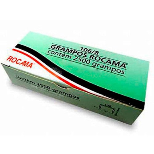Grampo Rocama 106/8 com 2.500 grampos