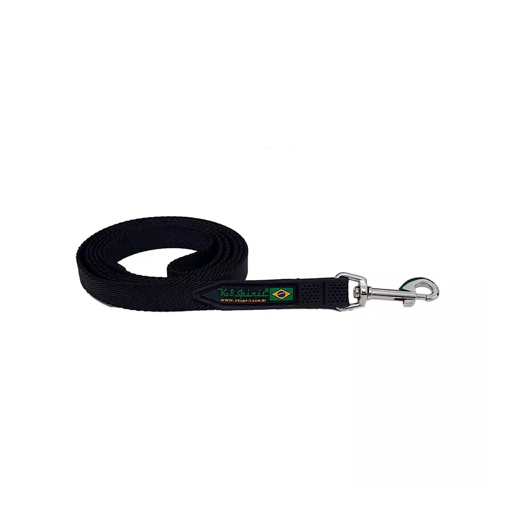 Guia para Cães K9 Spirit PLST/LX Cor Preta