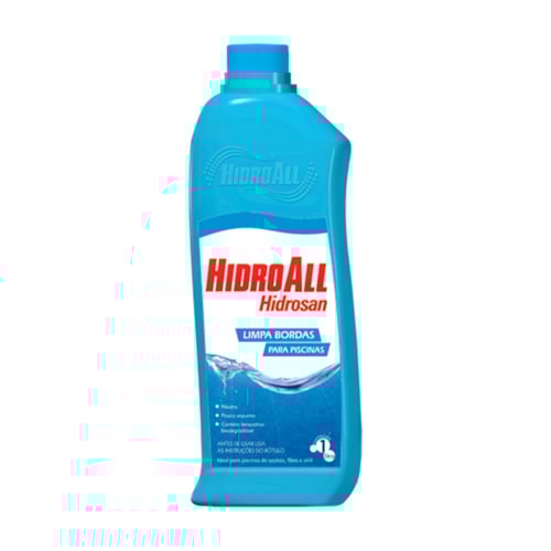 HCL Limpa Bordas Para Piscinas 1l - Hidroall