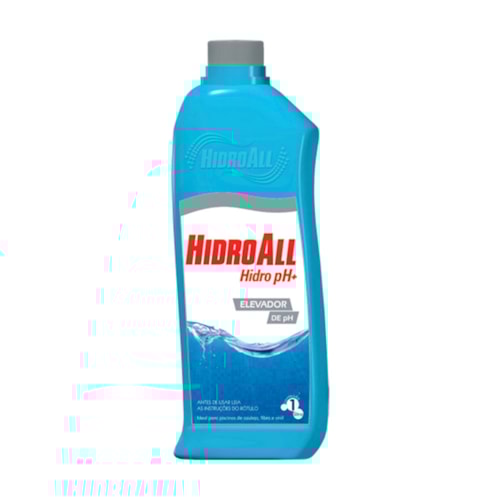 HCL pH+ Elevador de Ph Hidroall para Piscina 1 Litro