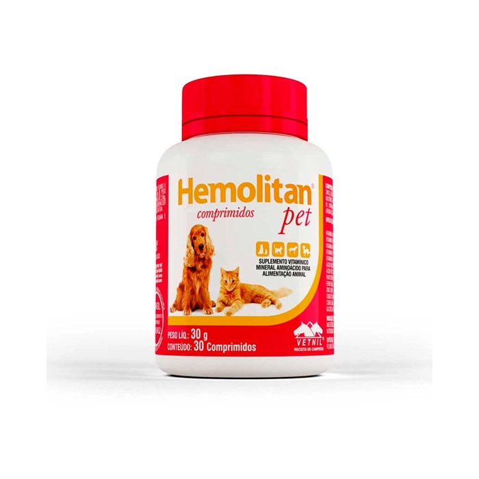Hemolitan Pet Vetnil 30 Comprimidos