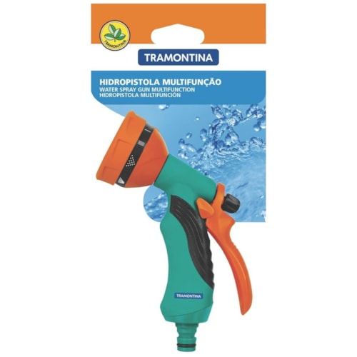 Hidropistola Multifunção Tramontina com 10 Tipos de Jatos para Engate Rápido 