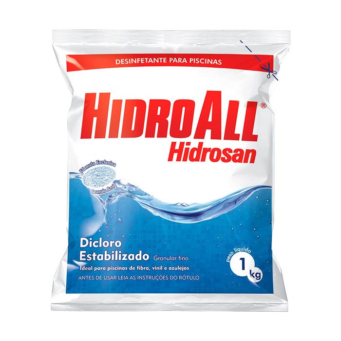Hidrosan Plus Dicloro Estabilizado para Piscina Hidroall
