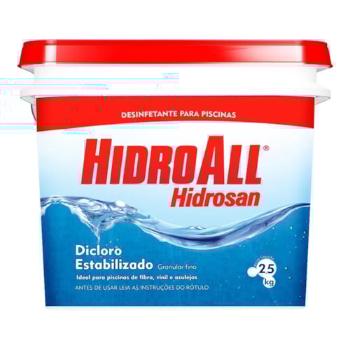 Hidrosan Plus Dicloro Estabilizado para Piscina Hidroall