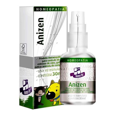 Homeopatia para Controle de Estresse Anizen Homeopet de Uso Veterinário 30ml