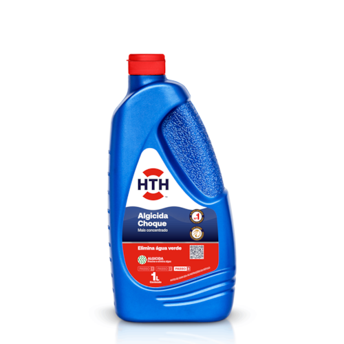 HTH Algicida Choque Solução Água Verde 1 L - Elimina algas de forma rápida sem manchas