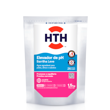HTH Elevador de pH Pó 1,5 kg - Ajusta o pH da Piscina e Protege Equipamentos
