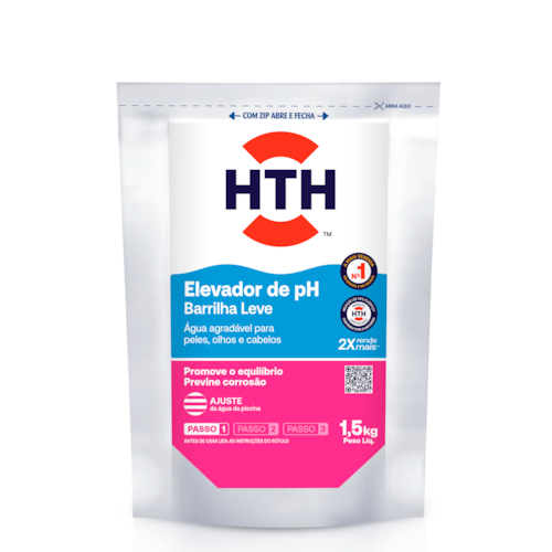 HTH Elevador de pH Pó 1,5 kg - Ajusta o pH da Piscina e Protege Equipamentos