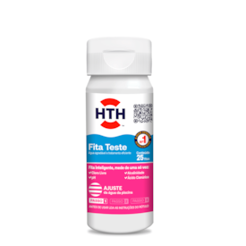 HTH Fita Teste para Piscina - 25 Unidades | Avaliação Completa de pH, Cloro e Alcalinidade