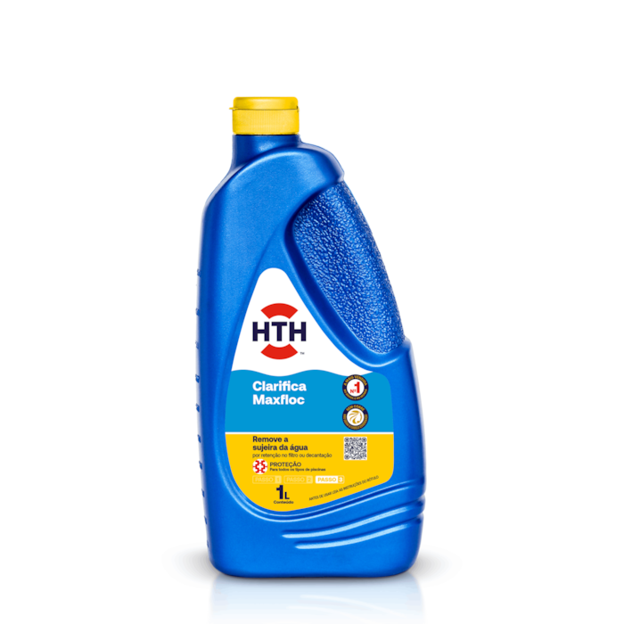 HTH Maxfloc Clarificante para Piscinas 1 L – Água cristalina, menos sujeira e versão refil sustentável