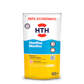 HTH Maxfloc Clarificante para Piscinas 900 ml - Água cristalina, menos sujeira e versão refil sustentável