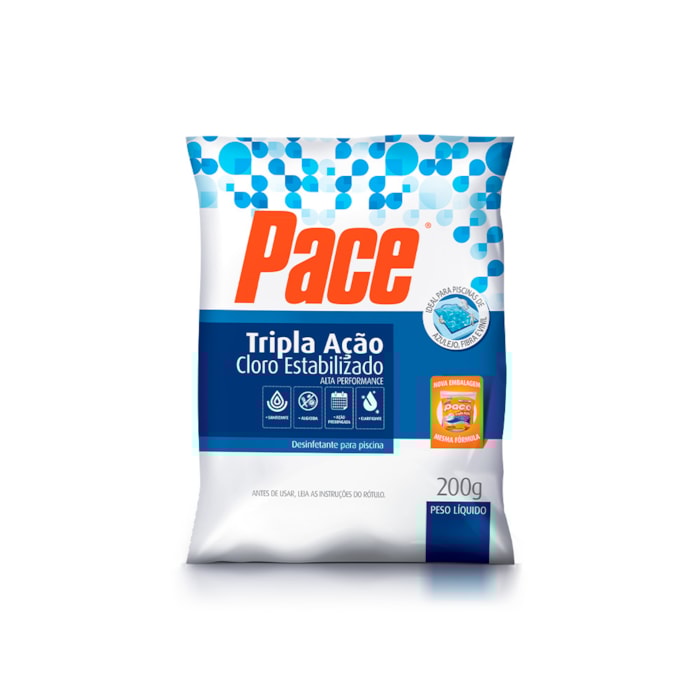 HTH Pace Pastilha Cloro Estabilizado  3 em 1 200 g