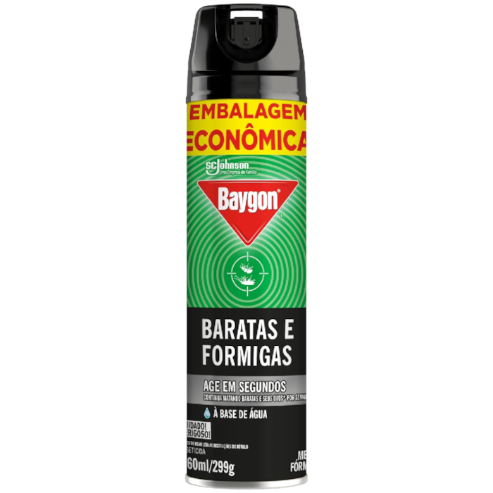 Inseticida Baygon Aéreo Mata Formiga e Barata 360ml