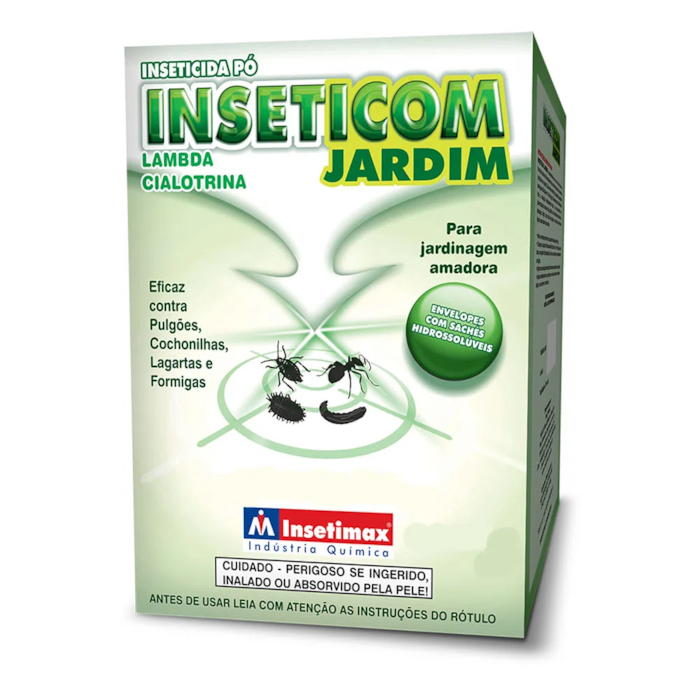 Inseticida em Pó Inseticom Jardim Lambda-Cialotrina 25g - Insetimax