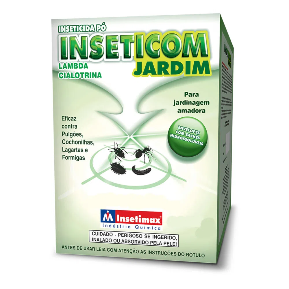 Inseticida em Pó Inseticom Jardim Lambda-Cialotrina 25g - Insetimax