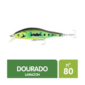 Isca Artificial Lamazon Dourado 80 para Pesca 8cm 10g