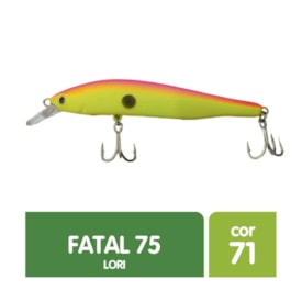 Isca Artificial Lori Fatal 75 para Pesca 7,5cm 8g