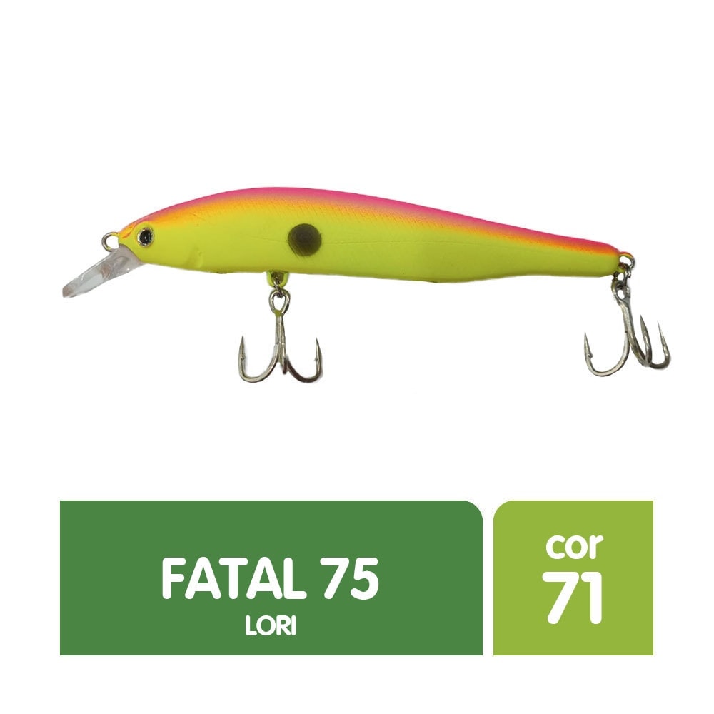 Isca Artificial Lori Fatal 75 para Pesca 7,5cm 8g