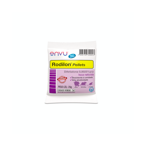 Isca Raticida Rodilon Pellets Envu 25g 