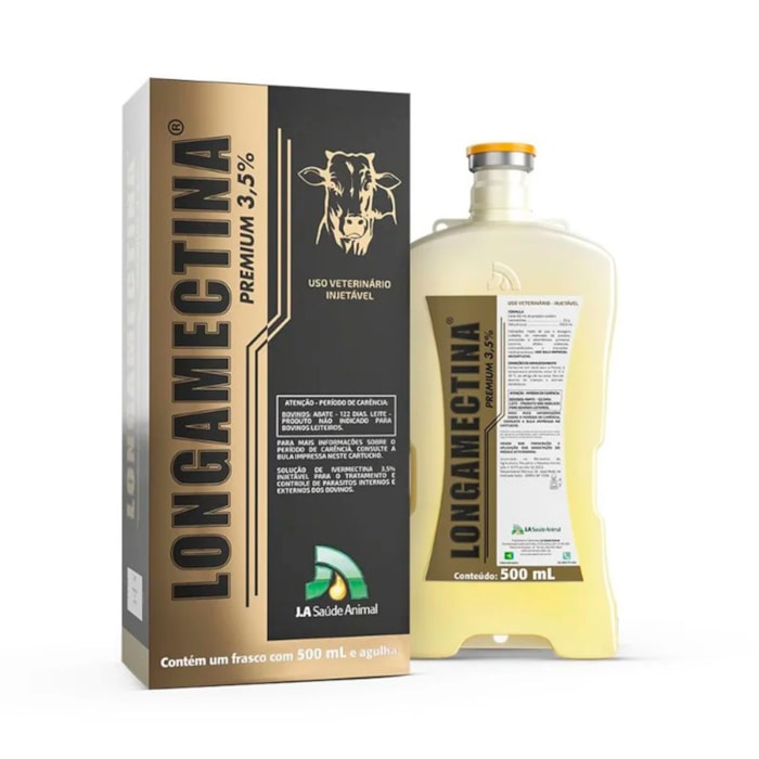 Ivermectina Longamectina para Bovinos  Premium 3,5% JA Saúde 500ML