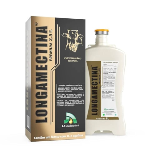 Ivermectina Longamectina Premium 3,5% JA Saúde Animal para Bovinos 