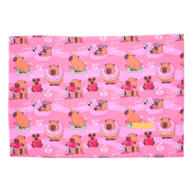 Jogo Americano Capivara Distripet 40X30 cm Rosa
