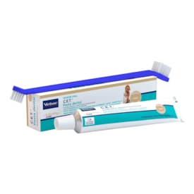 Kit de Saúde Oral CET Virbac Pasta e Escova Cães e Gatos