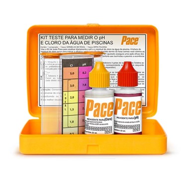 Kit de Teste Para Piscinas pH e Cloro - Pace