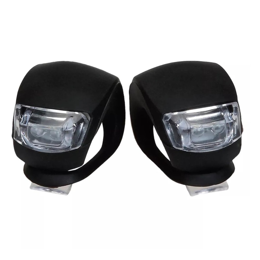 Kit Farol com 2 LED's Dianteiro e Traseiro Preto BI049 - Atrio