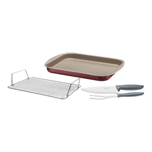 Kit para Assar Vermelho Tramontina 4 Peças 27899029