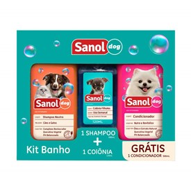 Kit Sanol Com Shampoo, Colônia e Condicionador
