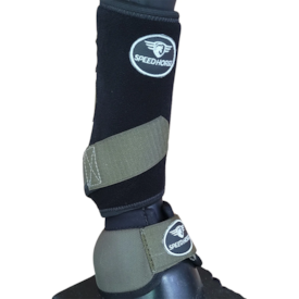 Kit Simples Cloche e Caneleria para Cavalo Speed Horse Verde Militar M Ref 3109