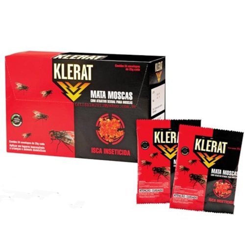 Klerat Mata Mosca Isca Inseticida Syngenta Sachê 25g 