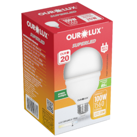 Lâmpada SuperLed Alta Potência Ouro 20T 6500K - Ourolux 20374