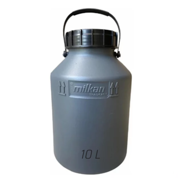 Latão de Leite Plástico Cor Cinza - Milkan