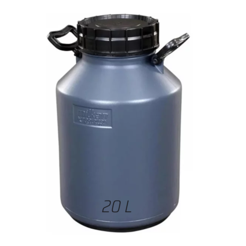 Latão de Leite Plástico Cor Cinza - Milkan