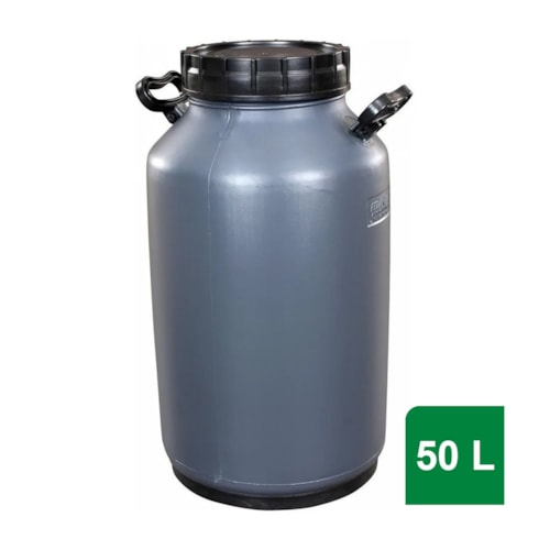 Latão de Leite Plástico Cor Cinza - Milkan