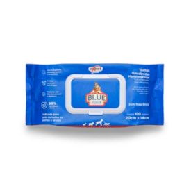 Lenço Umedecido para Pets Expet Blue Premium 100 Unidades - imagem adicional